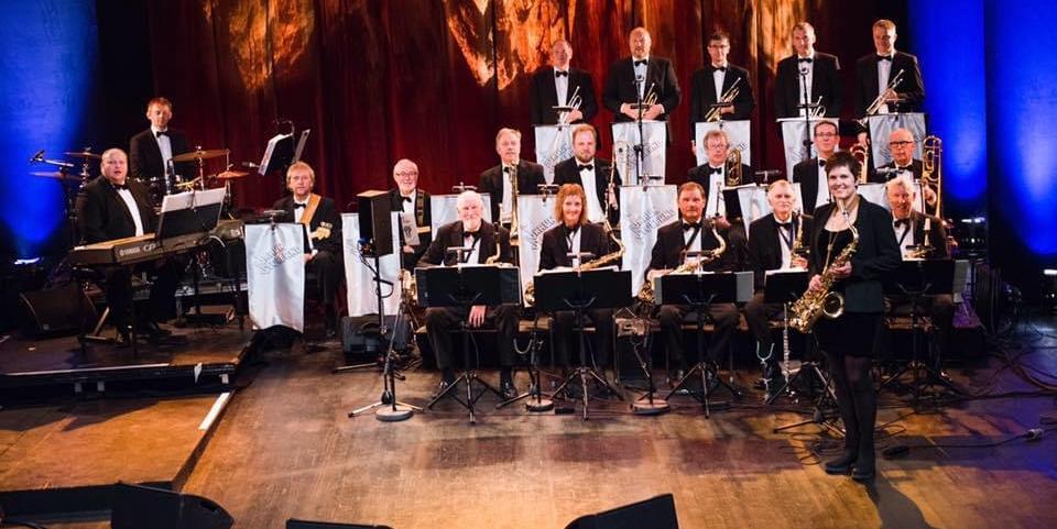 Bilde/illustrasjon for Sommerkonsert med Skaun Storband