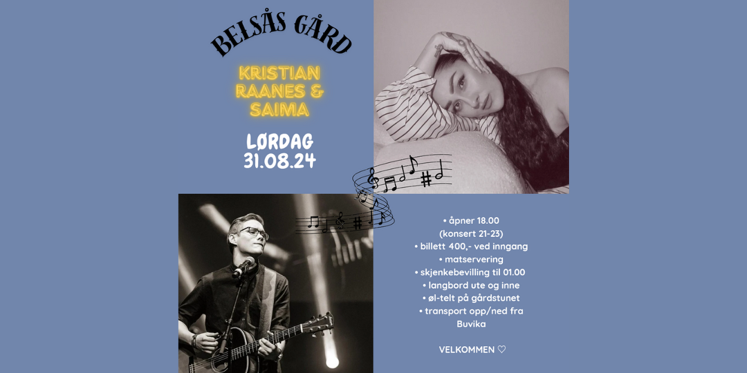 Bilde/illustrasjon for Konsert på Belsås Gård