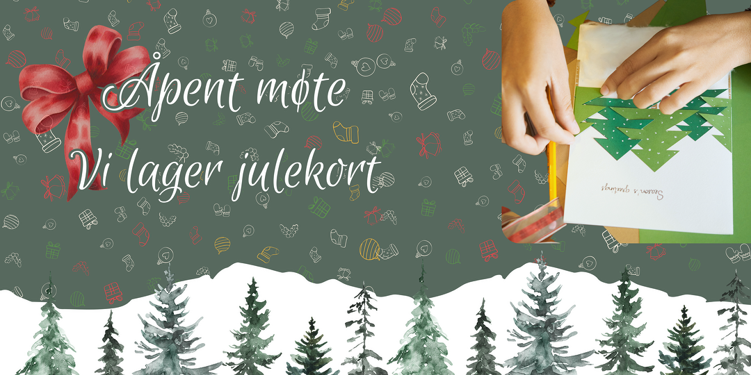 Bilde/illustrasjon for Vi lager julekort!